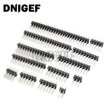 10buc 2.54 mm, Rând Dublu Masculin 2~40P Separatiste PCB Bord Pin Header Conector 2x2/3/4/5/6/7/8/10/12/13/15/20/25/40Pin Pentru Arduino