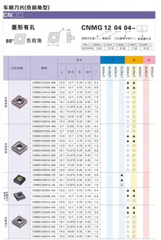 10BUC DESKAR CNMG120404 CNMG120408 MA MS MQ LF6118 Insertii Carbură CNC Strung de Cotitură Instrumente Pentru Oțel Inoxidabil