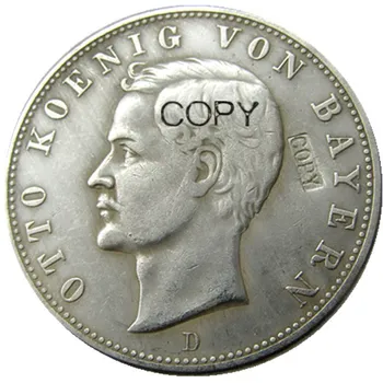 (1896-1908) 5pcs Datele De Ales Germania Bavaria monedă de 5 marca Otto Argint Placat cu Copia Monede