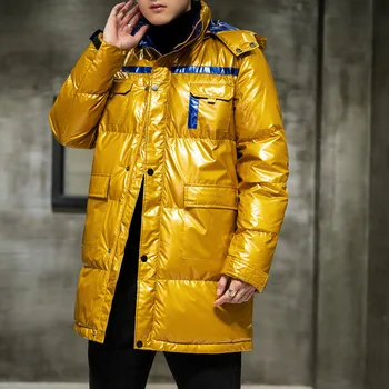 2020 Brand De Moda Mens De Iarnă În Jos Jacheta Maneca Lunga Om Haine Praf Haina Hanorac Stil Coreean Plus Dimensiune Haine De Înaltă Calitate