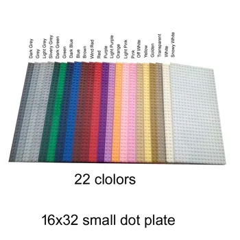 22 culori element 3857 placa de bază 16x32 dot pentru MOC stradă oraș DIY Bloc