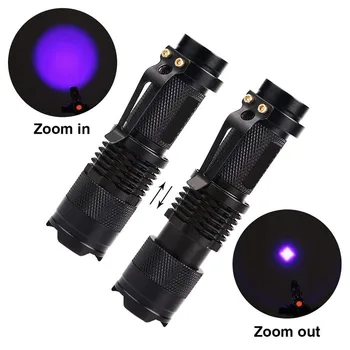 395 nm UV Puternic Flashligh 51 100 Led-uri UV Lanterne cu Lumină Neagră Ultraviolete Torță în aer liber Scorpion Vânătoare Verificați Lumina
