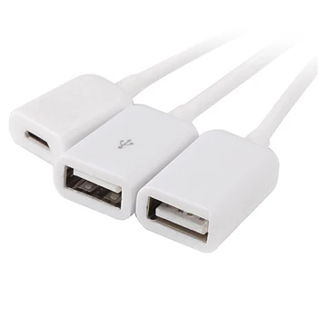 3in1 Micro USB / Tip C La 2 OTG 3-Port HUB Cablu Splitter Micro-USB Tip-C Adaptor Convertor Pentru Tableta Android Keyboard Mouse-ul