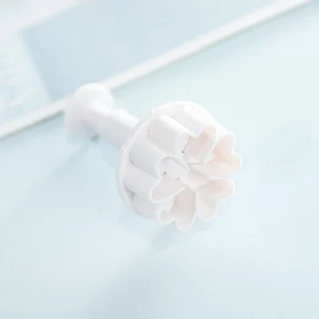 3pcs Cookie Mucegai Mini Inima Forma de Floare de Plastic Piston DIY Decorare Tort Instrumente Fondant de Zahăr Ambarcațiuni Tăietor de Biscuiti Mucegai