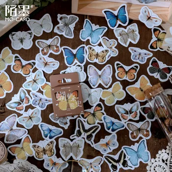 46 buc/set Fluture Istorie Autocolante Scrapbooking DIy jurnal Jurnal de Papetărie Autocolante Kawaii Rechizite de Birou Decor