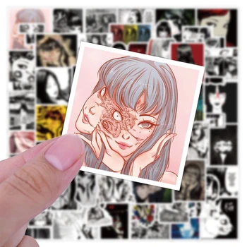 50/100BUC Manga Tomie de sex Feminin Fantomă Înfricoșător Horror Autocolante Notebook-uri de Bagaje Skateboard Papetărie Laptop rezistent la apa Autocolante de Vinil