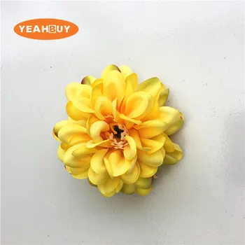 5PCS 7cm Artificiale Dahlia Cap de Floare Floare de Crizantema Fals Flori Pentru Nunta Decor de Crăciun DIY Coroană de flori Decor Acasă