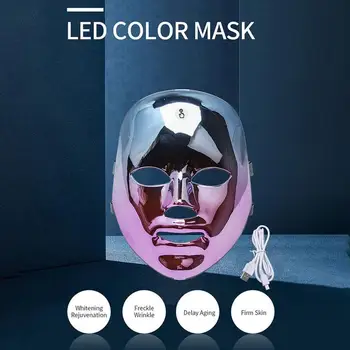 7 Culori LED Fata terapie cu lumină Electrică Masca Faciala Aparat Anti-Rid Întârzie îmbătrânirea Firma de Intinerire a Pielii Elimina Semne de Acnee