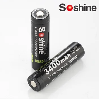 8PCS Soshine 3.7 V 18650 3400mAh P Rechargeble Baterie Protejat de Descărcare de gestiune de Mare Li-ion Baterie Litiu Baterie Cutie de Depozitare