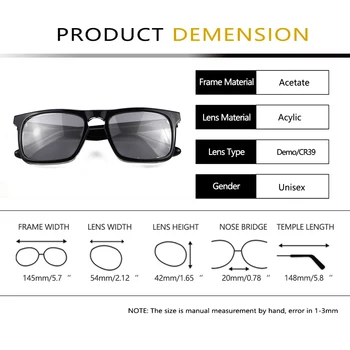 Acetat de ochelari de Soare Barbati Negru Cristal Pătrat Conceput de Conducere Ochelari de Soare Ochelari Trendy Nuante Oculos de Sol UV400