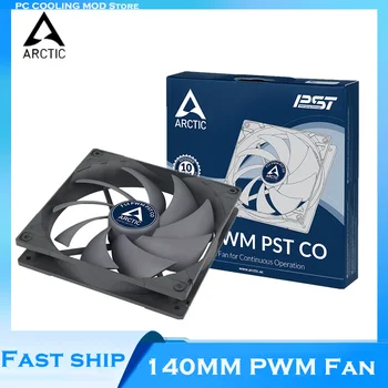 ARCTIC F14 PWM PST CO 14cm PC Caz, Ventilator de 140mm Racirea CPU Cooler cu Ventilator 4pin PWM de Control al Temperaturii 1350RPM FDB Original, Autentic