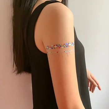 Autocolante tatuaj Copil Copil Temporare Tatuaje False Pasta pe Fata Braț Picior pentru Copii Body Art Sirena Autocolant 160*120mm