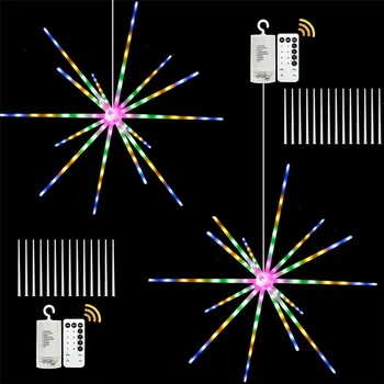 Baterii LED foc de Artificii Zână Șir de Lumini în aer liber ploaie de Meteoriți Lumini de Crăciun Ghirlanda pentru Gradina Petrecere de Nunta Decor