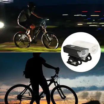 Biciclete Lumina USB Reîncărcabilă 300 Lumen Modul 3 Biciclete Față de Lumină Lampă cu Bicicleta Far Bicicleta Lanterna LED-uri Lanterna
