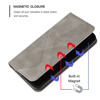 Caz de Piele Magnetic na Pentru Samsung Galaxy S9 Plus S 9 S9+ S9Plus G960 G965 Funda Simt Pielea Wallet Cover S Model Coque