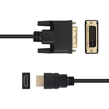 Compatibil HDMI la VGA Cablu de sex Masculin 24+1 DVI-D Male Adaptor Placat cu Aur, 1080P, pentru HDTV, DVD Proiector PlayStation 4 PS4/3 TV BOX