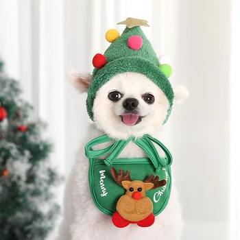 Câini De Talie Mică Pisici Crăciun Pălării Saliva Prosop Salopete Teddy Fado Bomei Haine De Iarnă