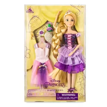 Disney Rapunzel Princesas Magazin Disney Papusa Drăguț 11-Inch Rapunzel Dress Up Papusa Oiginal Figura Anime Jucării Pentru Fata Ziua De Nastere Cadou