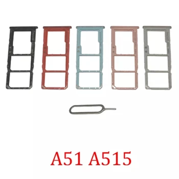 Dual Single SIM Card Tray Pentru Samsung Galaxy A51 A515F Titularul Slot SD