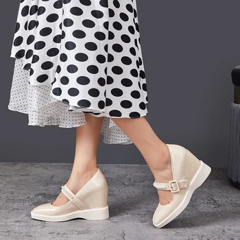 EGONERY Femei toamna Stil Nou Panta Pantofi cu Toc de Moda Șir margele de decorare de Agrement doamnă birou Confortabil de ventilație