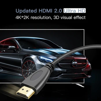 FDBRO Cablu HDMI 4K de Mare Viteza 1080P 3D Placat cu Aur Cablu HDMI 2.0 Ultra HDR 4K 60Hz pentru Apple TV PS4 PS3 Splitter Switcher X Cutie