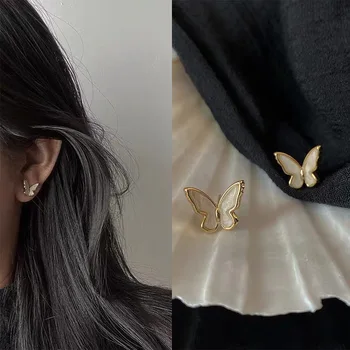 Golden Lady Cercei Fluture 2021 Noi coreea Moda Bijuterii Geometrice Drăguț Cercei Set Cadou pentru Petrecere Anti-alergice Cercei
