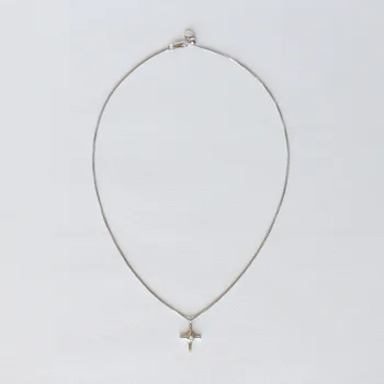 Ins vânt cruce colier de sex feminin clavicula lanț de sex feminin reglabil pandantiv bijuterii simt accesorii simple