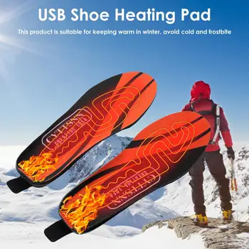M/L USB Încălzit Tălpi de Pantofi de Control de la Distanță poate tăia Dimensiunea Electrice Incalzite Tălpi de Cald Șosete Pad Mat 3900Mah Tălpi interioare de Încălzire Cald