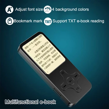MP3 Player cu Difuzor Bluetooth Touch cheie Built-in de 16/32GB Mini HiFi Portabil Walkman cu radio FM înregistrare E-book