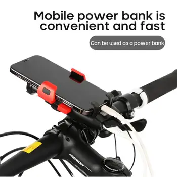 Multifunctional Lumina Bicicleta Suport de Telefon Mobil Banca de Putere Difuzor USB Reîncărcabilă Impermeabilă Ciclism LED Lumina MTB