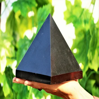 Naturale turmalina neagra cristal de cuarț vindecă reiki piramidă de piatră