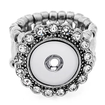 Noi 9 Stil de Înaltă Calitate Antic de Epocă Metal 12mm Butoane Snap Ring pentru Bărbați și Femei Inel Reglabil Bijuterii