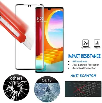 Pentru LG Aripa 5G Catifea 2020 Premium 3D Curbat din Sticla Temperata de Film Ecran de Protecție Completă Față Protector pentru LG V40 V20 G7 G6 G5