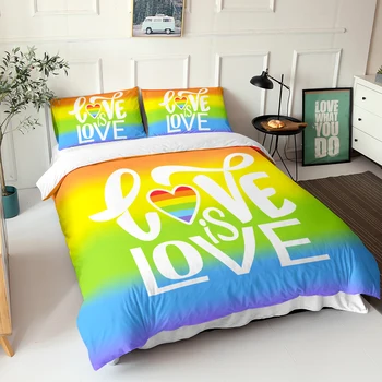 Personalizat fata de Perna Carpetă Acopere 3D de Imprimare Ziua Îndrăgostiților Dragoste Cupluri Beding Set Home Decor Dormitor Adult Regina King Singur
