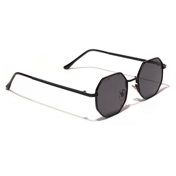 Poligonale Femei ochelari de Soare Strălucitoare de Aur Doamnelor Cadru Metalic ochelari de Soare pentru Femei Brand de Lux de Design de Moda ochelari de Soare CE