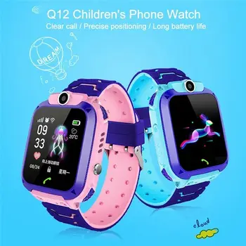 Q12 Copii Ceas Inteligent Smartwatch pentru Băieți și Fete cu Cartela Sim Foto rezistent la apa IP67 Cadou pentru IOS, Android Telefon de Copii Ceasuri