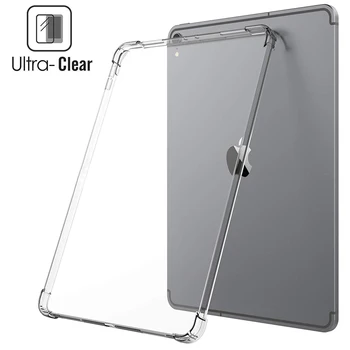 Silicon de Caz Pentru Huawei MediaPad T5 T3 10 9.6 M3 8.4 M5 Lite, 8.0 Și 10.1 Clar Transparent Caz Moale TPU Capacul din Spate Caz Comprimat