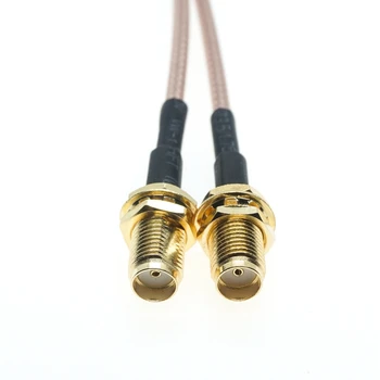 SMA Plug de sex Masculin la 2X SMA female RF Combiner cablu coaxial tip Y splitter coadă RG316