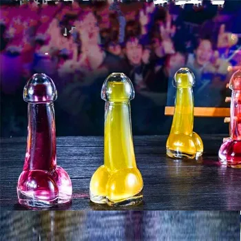 Vin Creative Cupa De Sticla Transparente Interesante Haioase Genitale Scula Penisul Pahar De Cocktail Cupa Bar Cană De Sticlă De Sticlă Fierbinte Nou