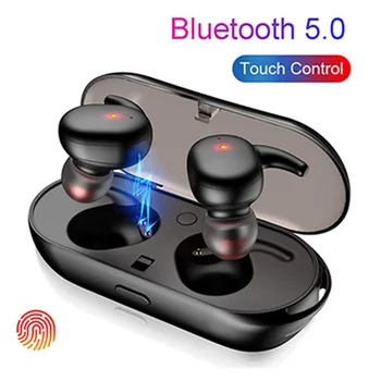 Y30 Căști Bluetooth Căști fără Fir de Control Tactil Sport Căști Microfon Funcționează Pe Toate Smartphone-uri de Muzică Cască TWS