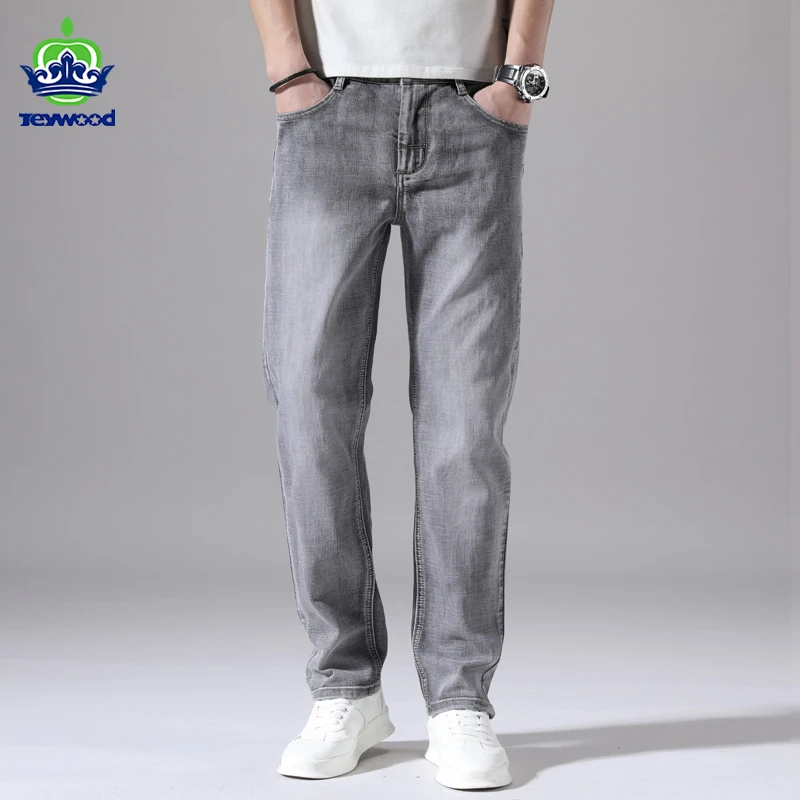 phone zero Alphabet Streetwear primavara-vara blugi barbati moda retro direct regulat stretch  denim pantaloni pantaloni bărbați clasic de dimensiuni mari 28-40 cumpara /  Îmbrăcăminte Pentru Bărbați \ Plant-garden.ro