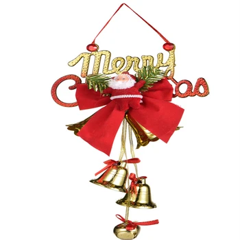 2021 Crăciun Fericit, Moș Crăciun Înger Clopote Agățat Ornamente de Crăciun Decor pentru Acasă de Anul Nou Cadou de Crăciun pe Usa