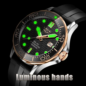 2021 mens ceasuri curea silicon impermeabil ceas pentru barbati lige top marca de lux bărbați cuarț ceas de mână relogio masculino cumpara / Ceasuri Barbati \