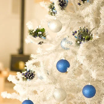 24buc 3cm Rotunde Asortate de Culoare Minge de Plastic, Ornamente de Crăciun, Pom de Crăciun Pandantiv Agățat Bile Decorare Fleac pentru Decor Acasă