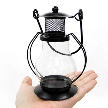 Antic Stil Vintage Cort de Camping Lanternă Portabilă de Pescuit Lumina pentru Multi Scop, Utilizați Negru