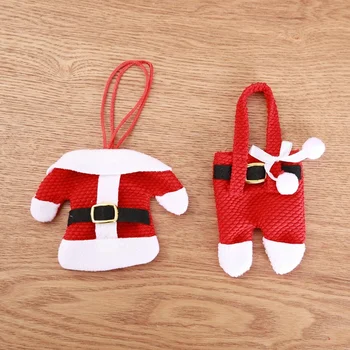 Anul nou Firulescu Tacamuri Suport Cuțit Furculiță Set de Tacâmuri Fusta Pantaloni Navidad Natal Decoratiuni de Craciun pentru Casa