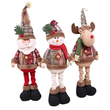 Crăciun Păpuși De Pluș Moș Crăciun, Om De Zăpadă Elan Crăciun Figurine Roșu De Pom De Crăciun Ornament Crăciun Decoratiuni Fără Chip De Păpușă Petrecere
