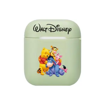 Disney ' s new Winnie the Pooh Silicon Moale Cazuri Pentru Apple Airpods 1/2 Caz de Protecție Bluetooth Căști fără Fir Acoperă Pentru App