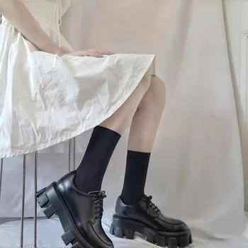 Drăguț Anime Cosplay Mijlocul Ciorapi Negru Alb Pur Culoare Lolita Ciorapi De Femei Lungi Soxs Janpanese Stil Printesa Catifea De Stocare