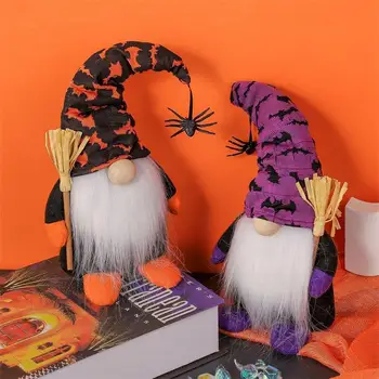 Halloween-ul Gnome Wizard Spider suedeză Třmte Jucărie de Pluș Manual Bucatarie Niveluri Tava Decor ridicata de Crăciun